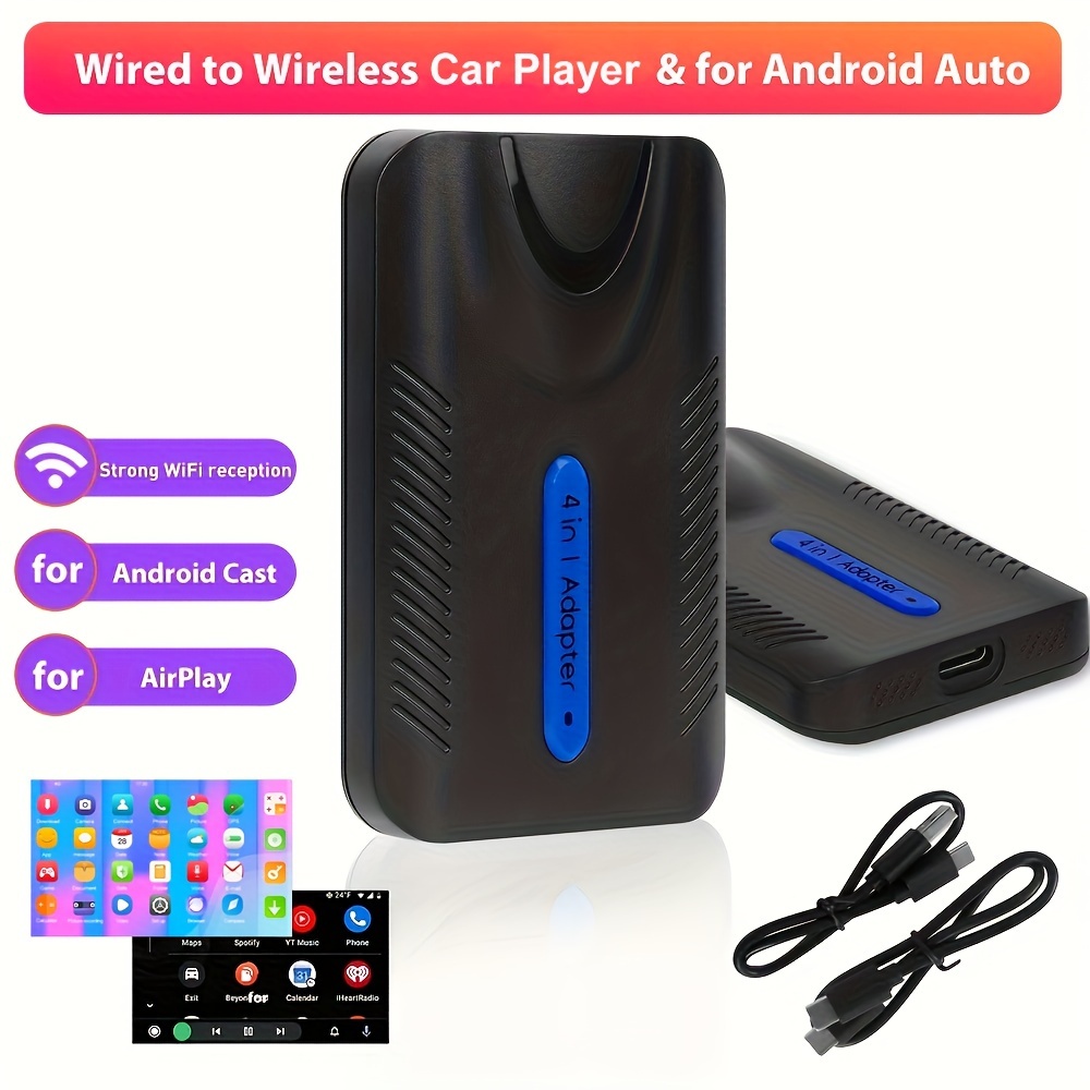Wireless Adapter Converts Wired Carplay Wireless Plug And - Temu