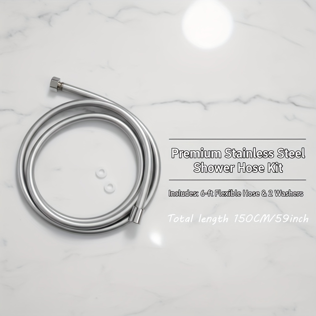 Premium Stainless Steel Shower Hose, Flexible and Durable Bathroom Accessory