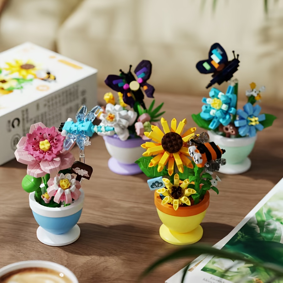 insect flower micro particle interlocking building blocks - Temu