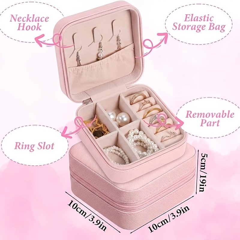 24pcs Artificial Leather Jewelry Box for Vacations