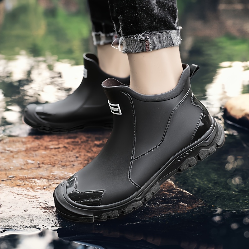 Botas de lluvia impermeables para hombres y mujeres Construcción de PVC  calidad, resistente a resbalones, con de goma forro