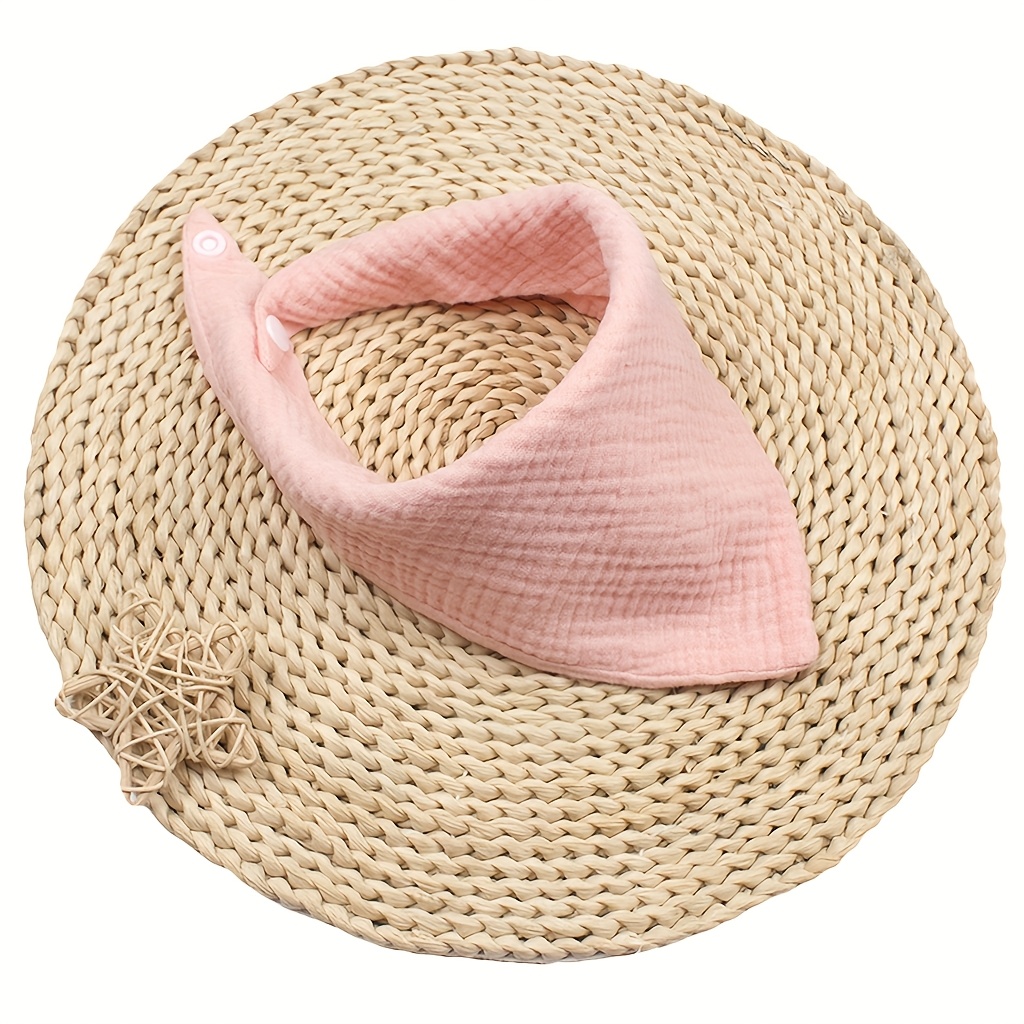 1pc European And American Solid Color Dog Bib Candy Pet Triangle Scarf Comfortable And Breathable Suitable For Small And Medium Pets
