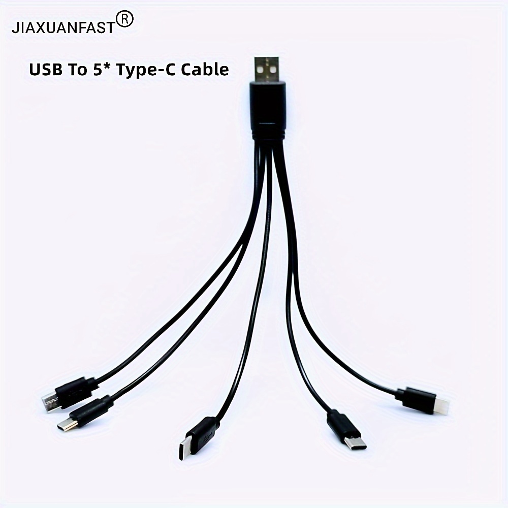 

Usb2.0 To 5 Ports Type-c Male Port Charging Cable