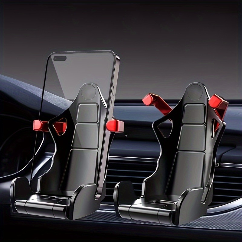 1pc Diseño Asiento Carreras Soporte Teléfono Coche Soporte - Temu