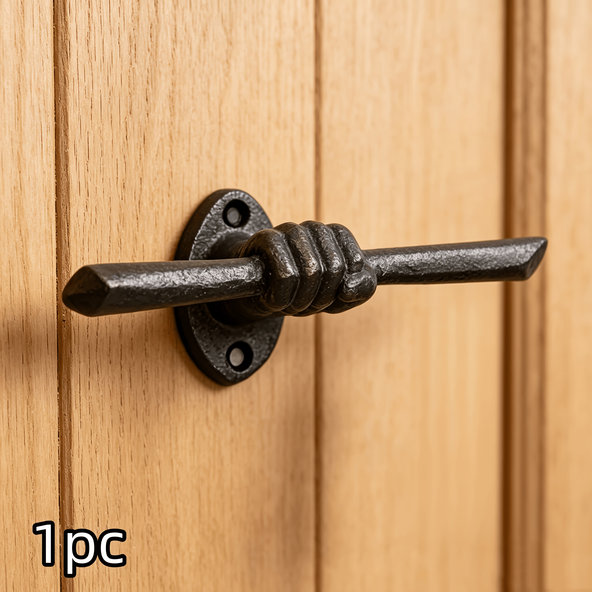 TEMU Porte-manteau mural créatif pour entrée et , crochet rétro en fonte de , décoration murale en fer d'art de style industriel rustique, idéal pour