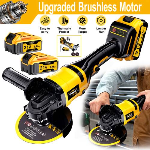 the 2025 brand new rechargeable angle grinder cordless polishing machine with ion batteries a fast charger and set of accessories for families with multiple uses