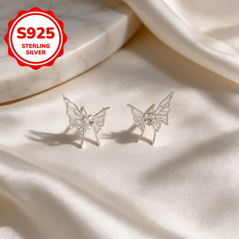 Women's Hypoallergenic Flower Butterfly Stud Earrings, Gift for Friends