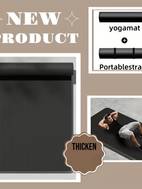 1pc yoga mat for men women extra thick non slip high eva material easy to clean tear resistant storage strap home workouts yoga pilates fitnes
