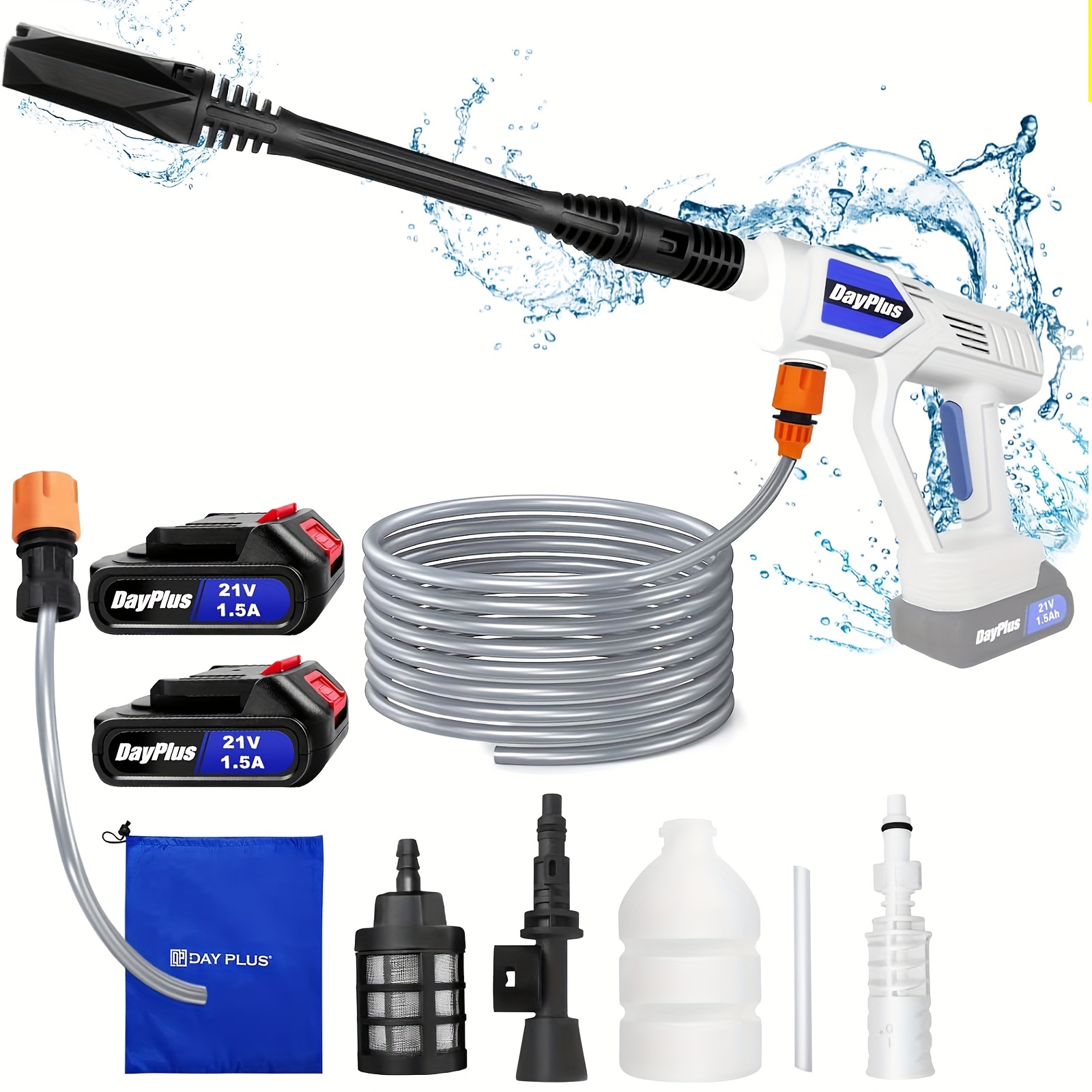 Portable Cordless High Pressure Washer Kit