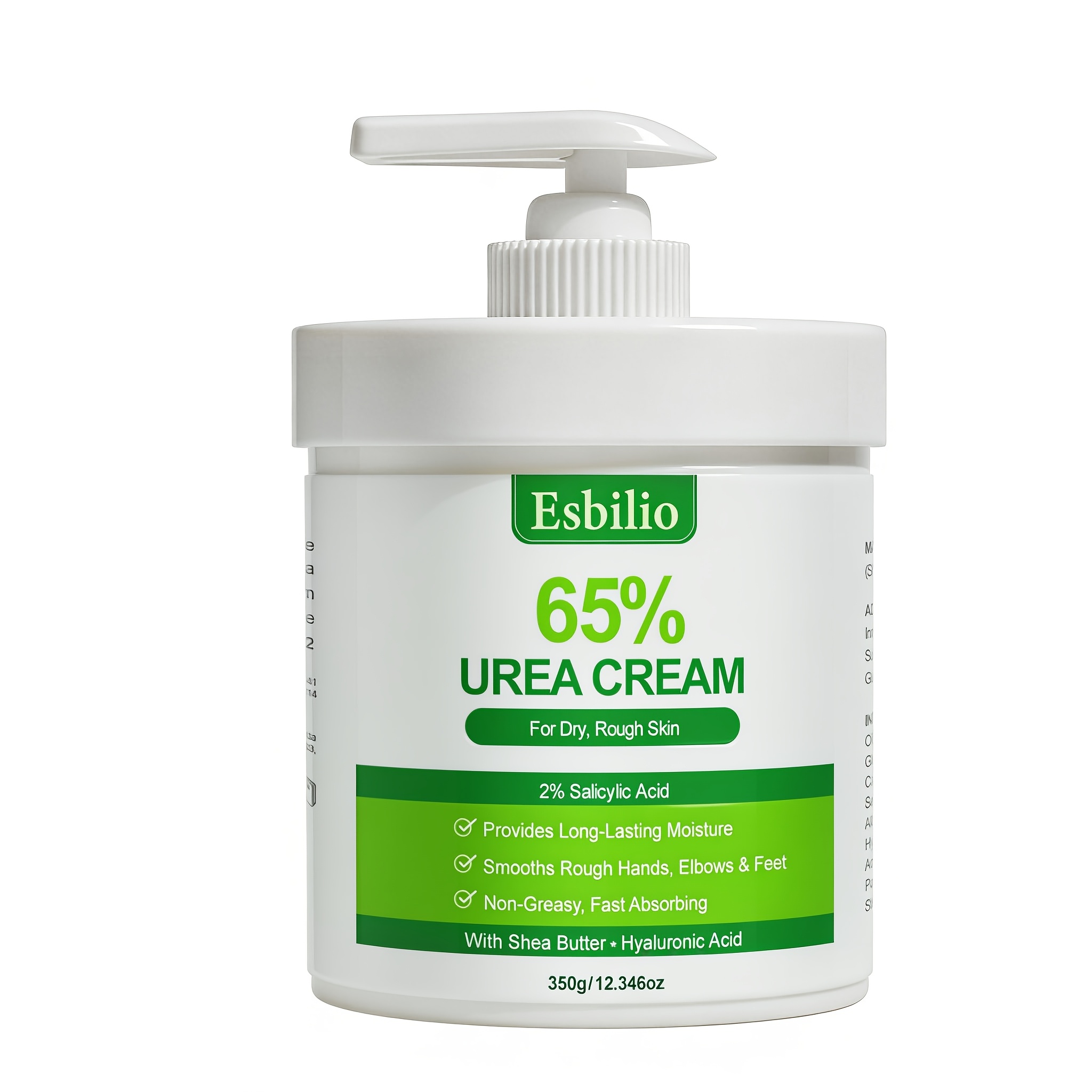Image of 350g 65% Urea Cream For Dry , Foot & Cream With Salicylic Acid, Enriched With Shea Butter & Hyaluronic Acid, Ultra-hydrating To Smooth Rough Skin, Body Moisturizer For Heels, Knees & Elbows, For
