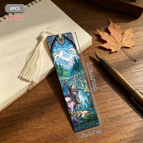 de livros estilo vidro manchado com borlas, de página de pintura 2d, vintage para impressão , presentes para amantes da e amantes de livros