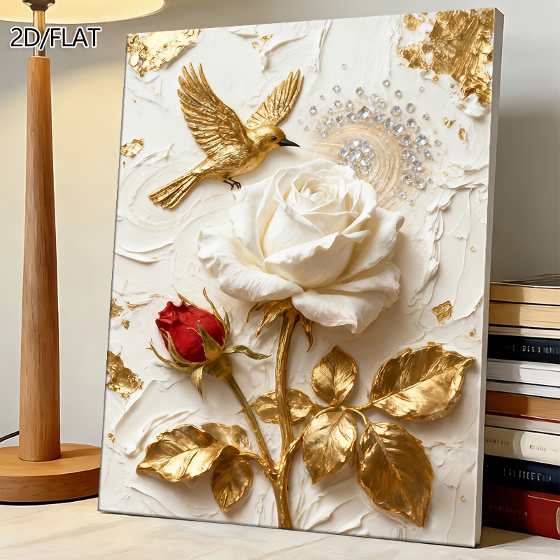 rose wall art sold on Temu United States