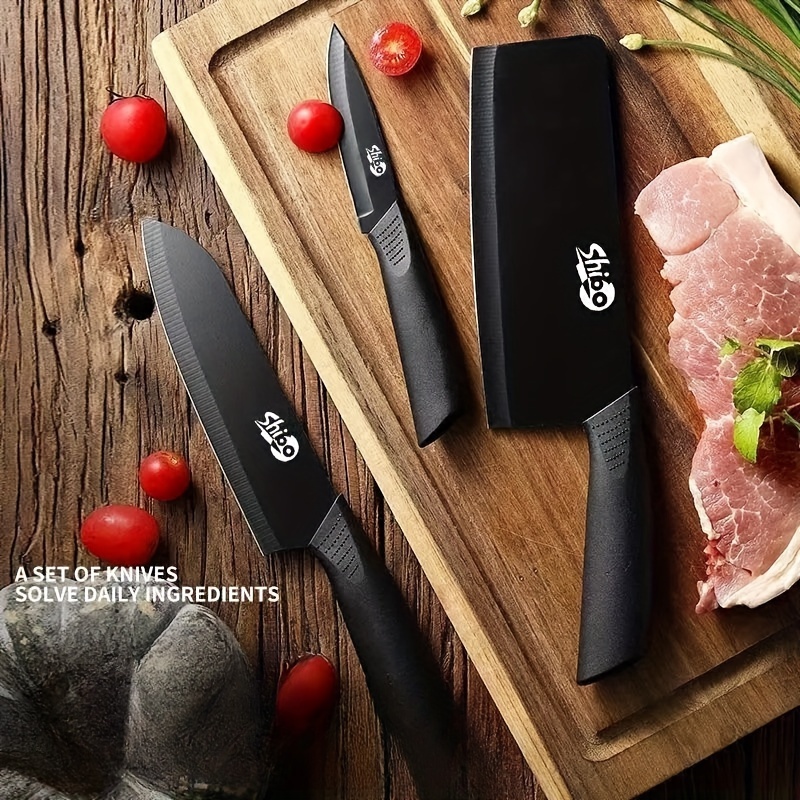 

Stainless Steel Kitchen Knife Set-the Perfect Meat Cutter And Sharp Kitchen Knife For Cutting Fruits And Vegetables, Suitable For Restaurant, Home Use