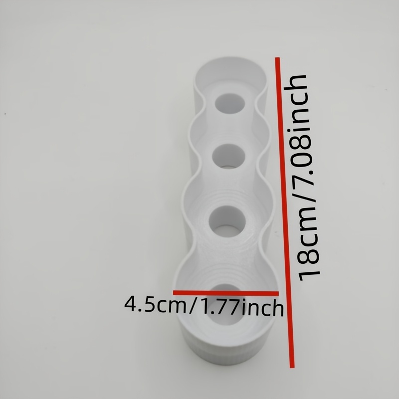 Image of Plastic Tube Holder (fits 4 Tubes) - For Refrigerators And Pantries, Suitable For Mustard, Mayonnaise, Ketchup And Other Sauces - Sanitary Pipe Dispenser, Compatible With Standard Sauce Tubes - Ideal