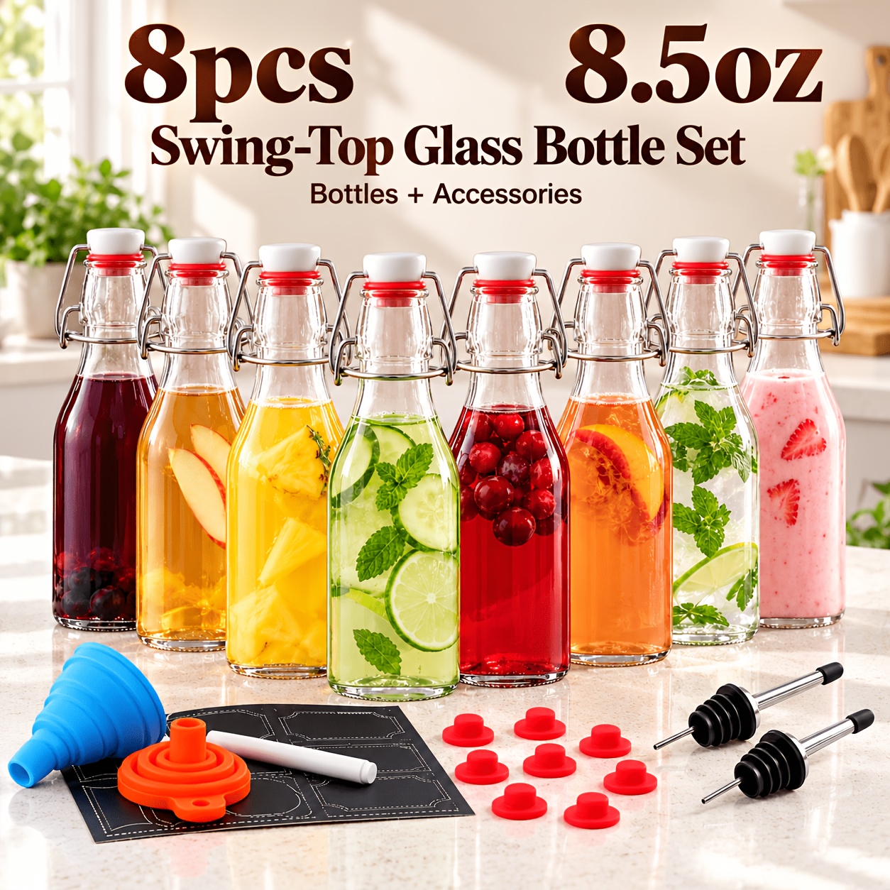 glass oil bottles sold on Temu United States