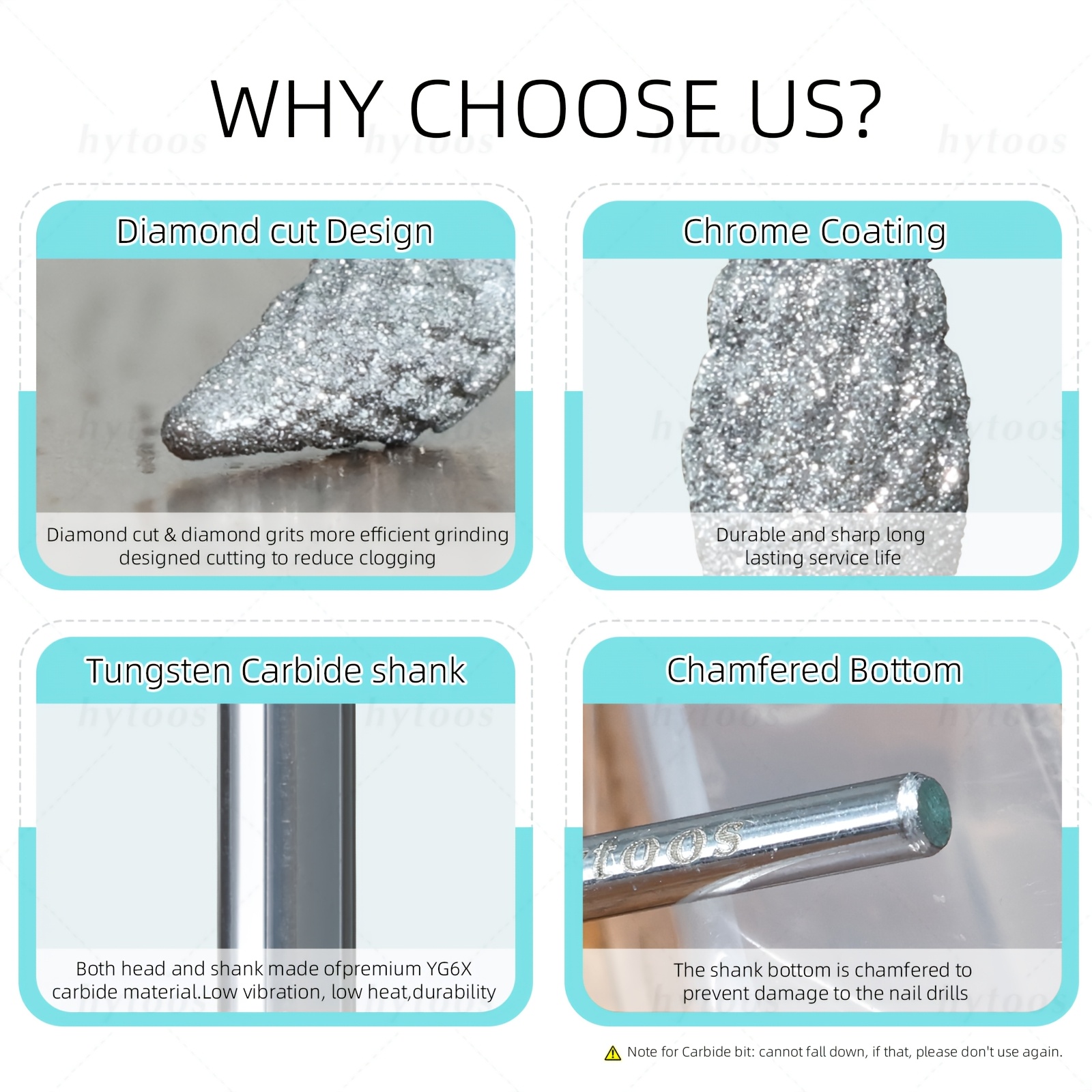 Tungsten Carbide Diamond Nail Drill Bit for Trimming