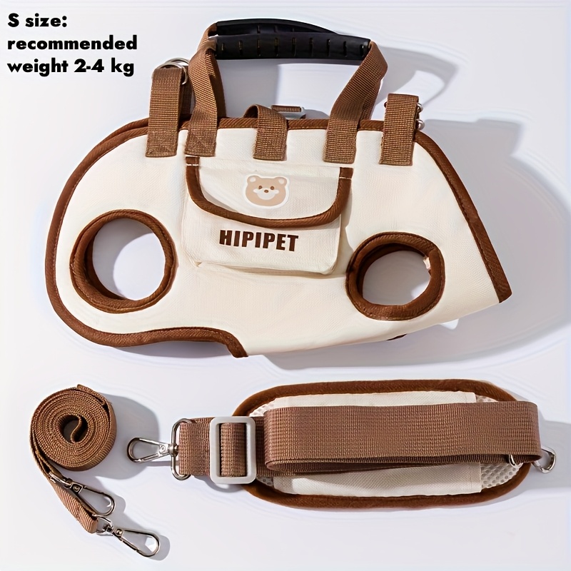 TEMU Adorable Backpack For Dogs And Cats Featuring A Breathable Mesh, Adjustable Straps, And Designed For Small To Medium Pets - Perfect For Travel And Everyday Use