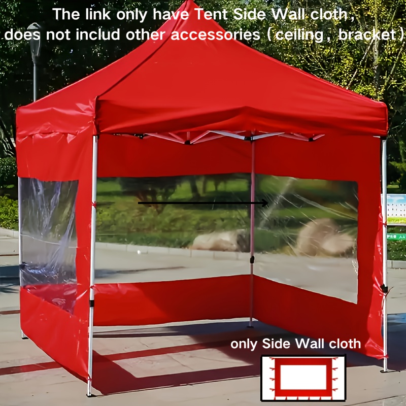 

78.7x177 Inches Universal Waterproof And Outdoor Tent Cover, Transparent Oxford Cloth, Adjustable , Suitable For Booths .