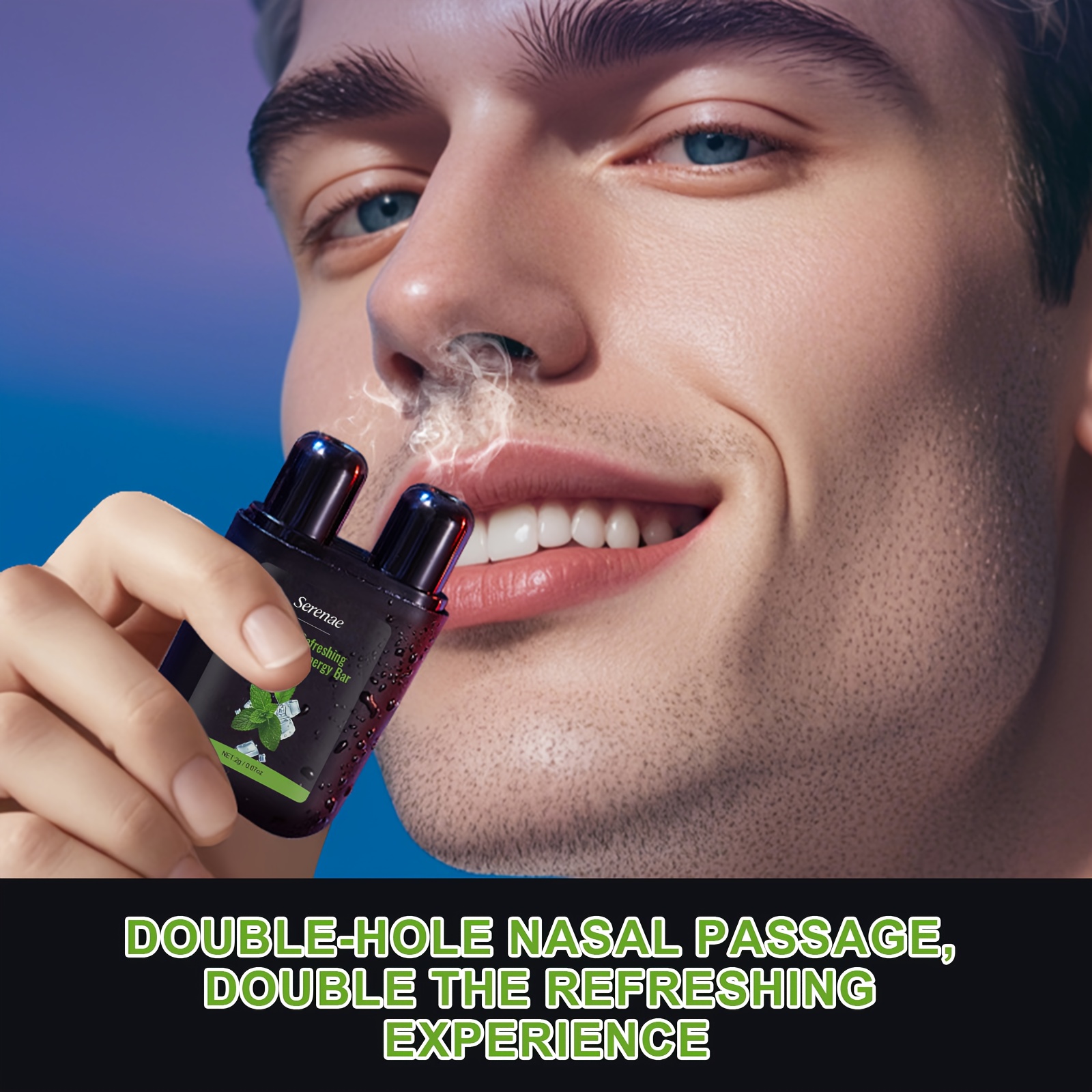 Cooling Nasal Stick, Helps Restore a Healthy State, Nasal and Throat Care, Nasal Cavity Cleaning, Body Nasal Ventilator, Holiday Gift, Suitable for Family and Friends