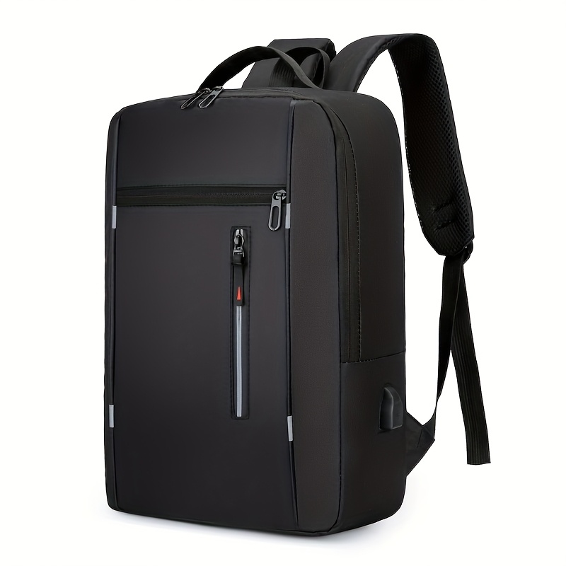 TEMU 1pc Large Capacity Backpack With External Usb Charging Port And Laptop Compartment For Outdoor Travel, Camping, Hiking, Business Trips, For