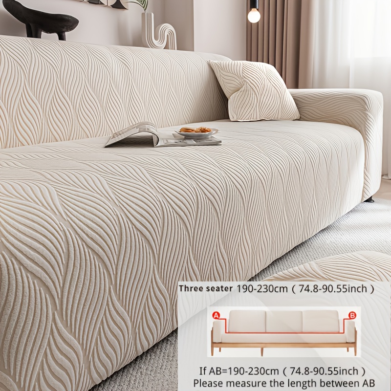 E-shop Sofabezug in Unifarben - Vollständiger Stretch-Sofaschutz (Inklusive Bonus-Kissenbezug), Rutschfestes Design, Maschinenwaschbar,