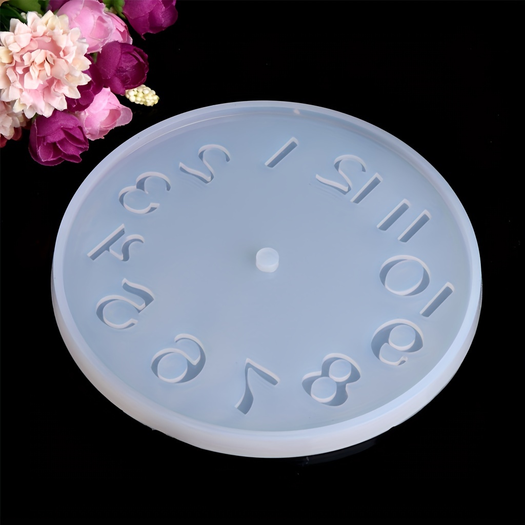 

Numerals Wall Clock Epoxy Resin Mold Desktop Ornaments Clock Silicone Mould Diy Crafts Home Decorations Casting Tools