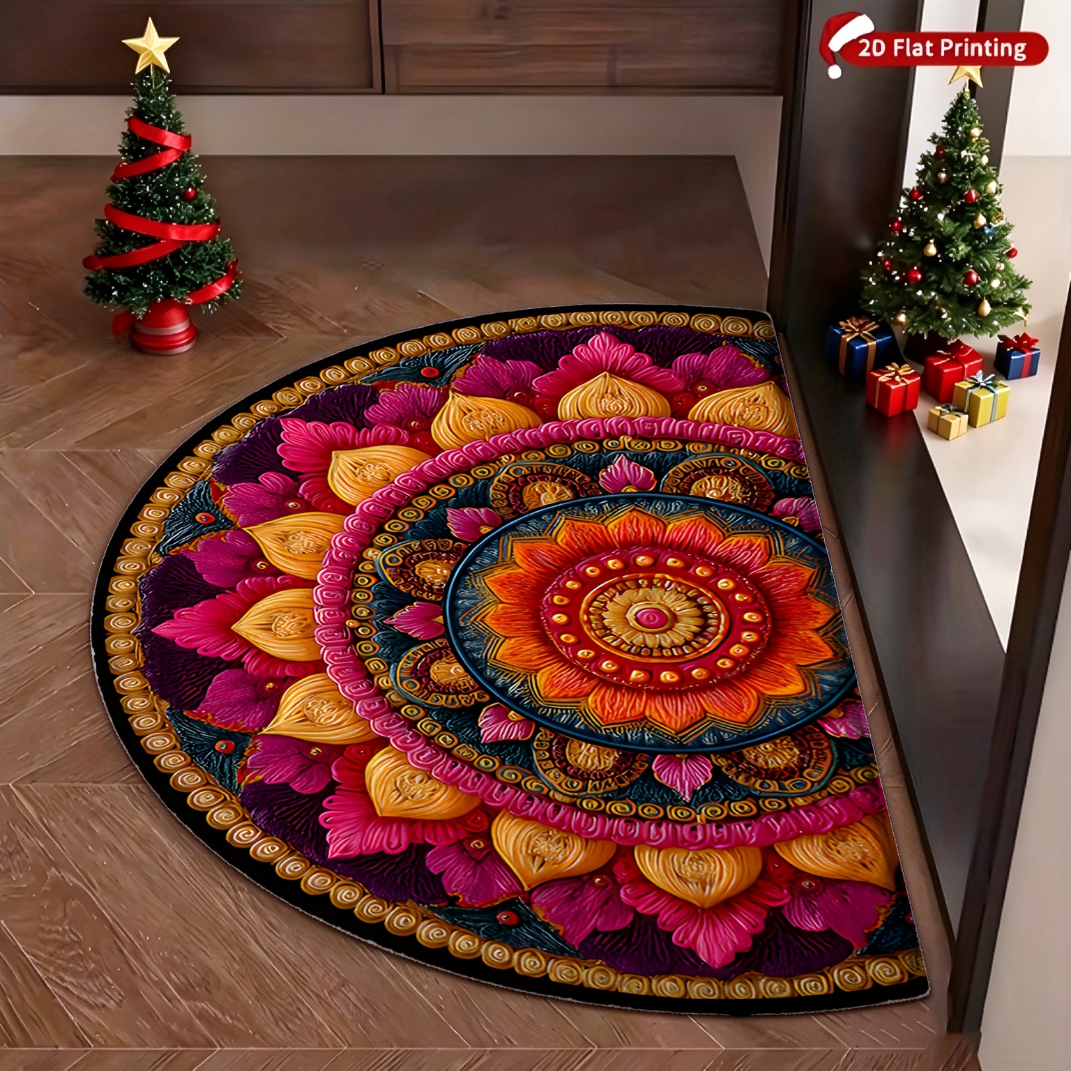 TEMU Doormat, Doormat 2d Flat Printing, 1pc Doormat, Flannel - Soft, Durable, And Machine Washable. Ideal For Indoor And Outdoor Environments,