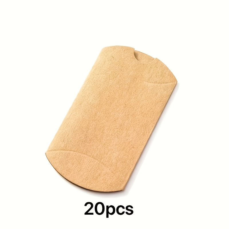 Image of 20 Small Paper Pillow Boxes, Card Jewelry Earring Packaging Storage, Suitable For Wedding, Party, Birthday Gift Packaging, Small Business Supplies