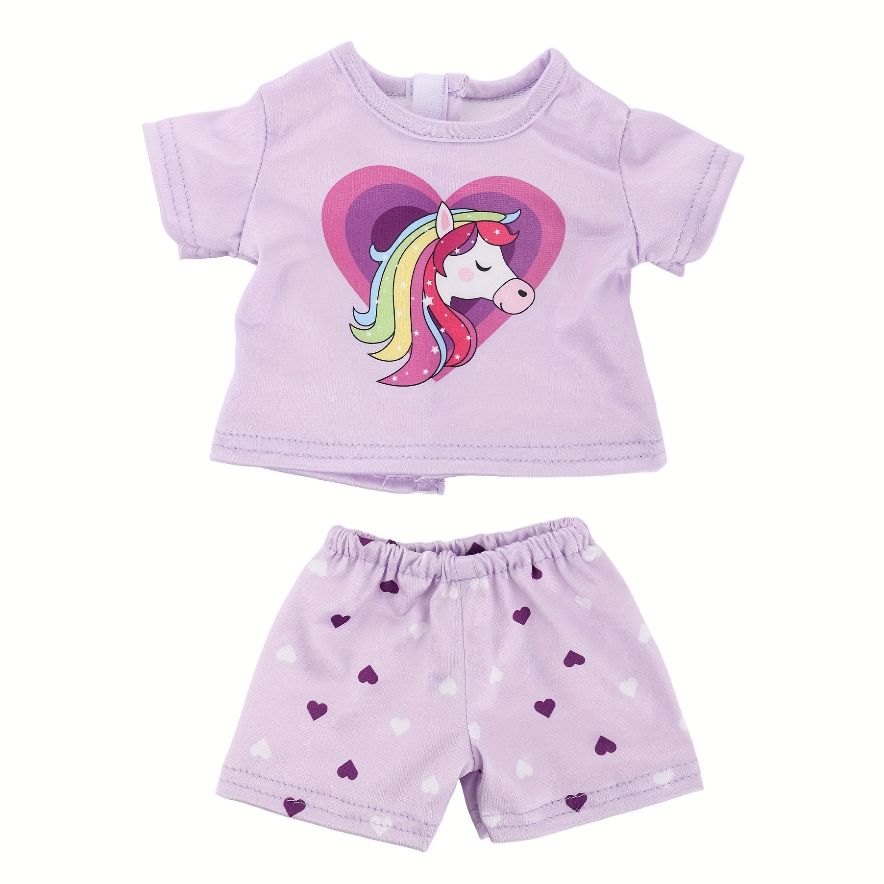 Image of This New Summer Outfit For Dolls Features Pony Design And Is Suitable For 43cm/17inch Dolls, Excluding And Shoes. For Festivals