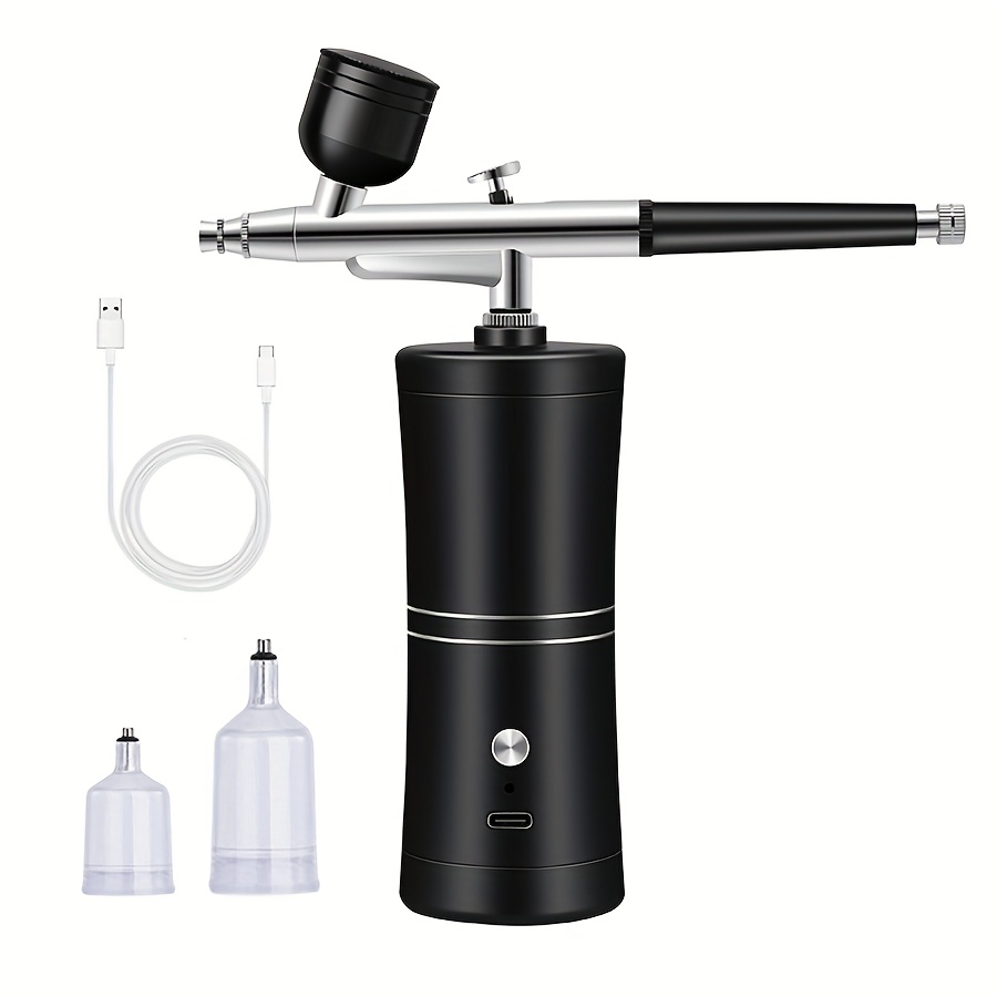 Airbrush Kit With Compressor, Rechargeable Portable Air Brush Set, Handheld Airbrush Gun Set For Facial Beauty, Skin Care Nail Art, Painting, Decor