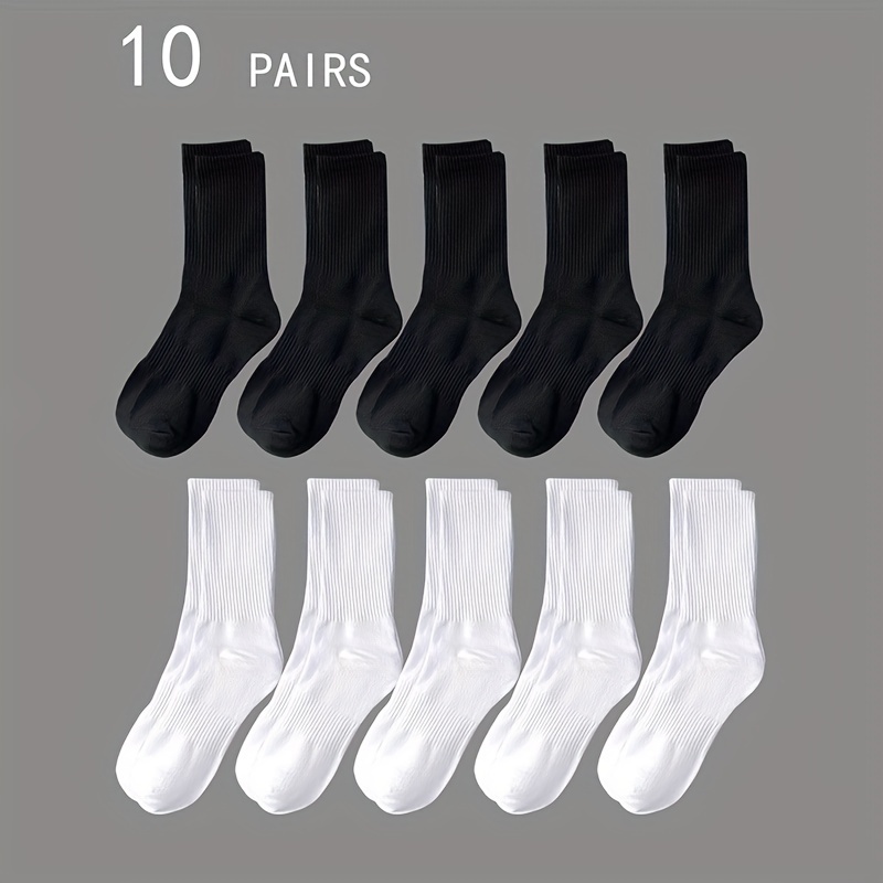 

Chaussettes en et élasthanne , 10 paires - unie, lavable , tissu tricoté, antidérapant, respirant, - Unisexe et