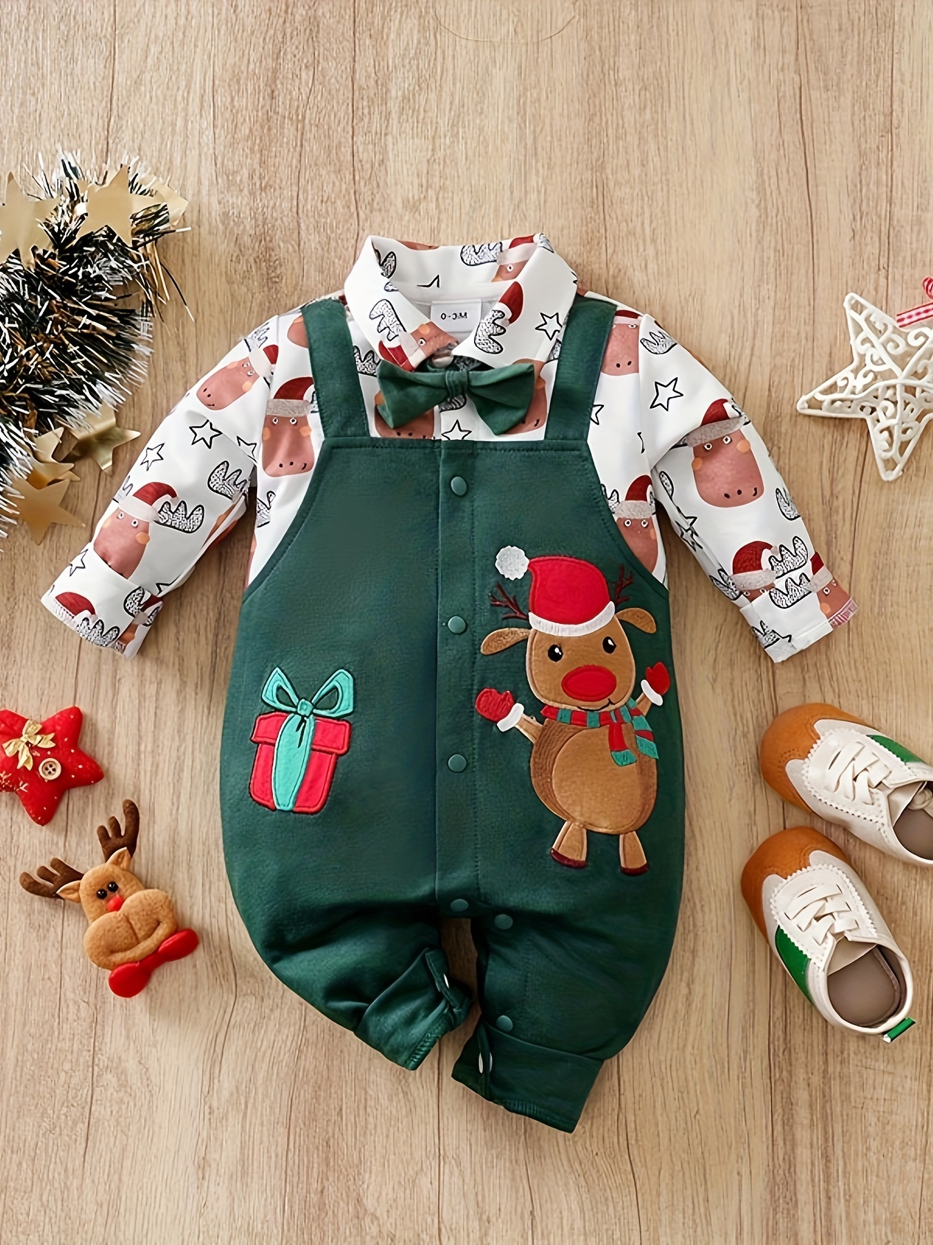 newborn baby boys girls cute cartoon animal christmas Temu New