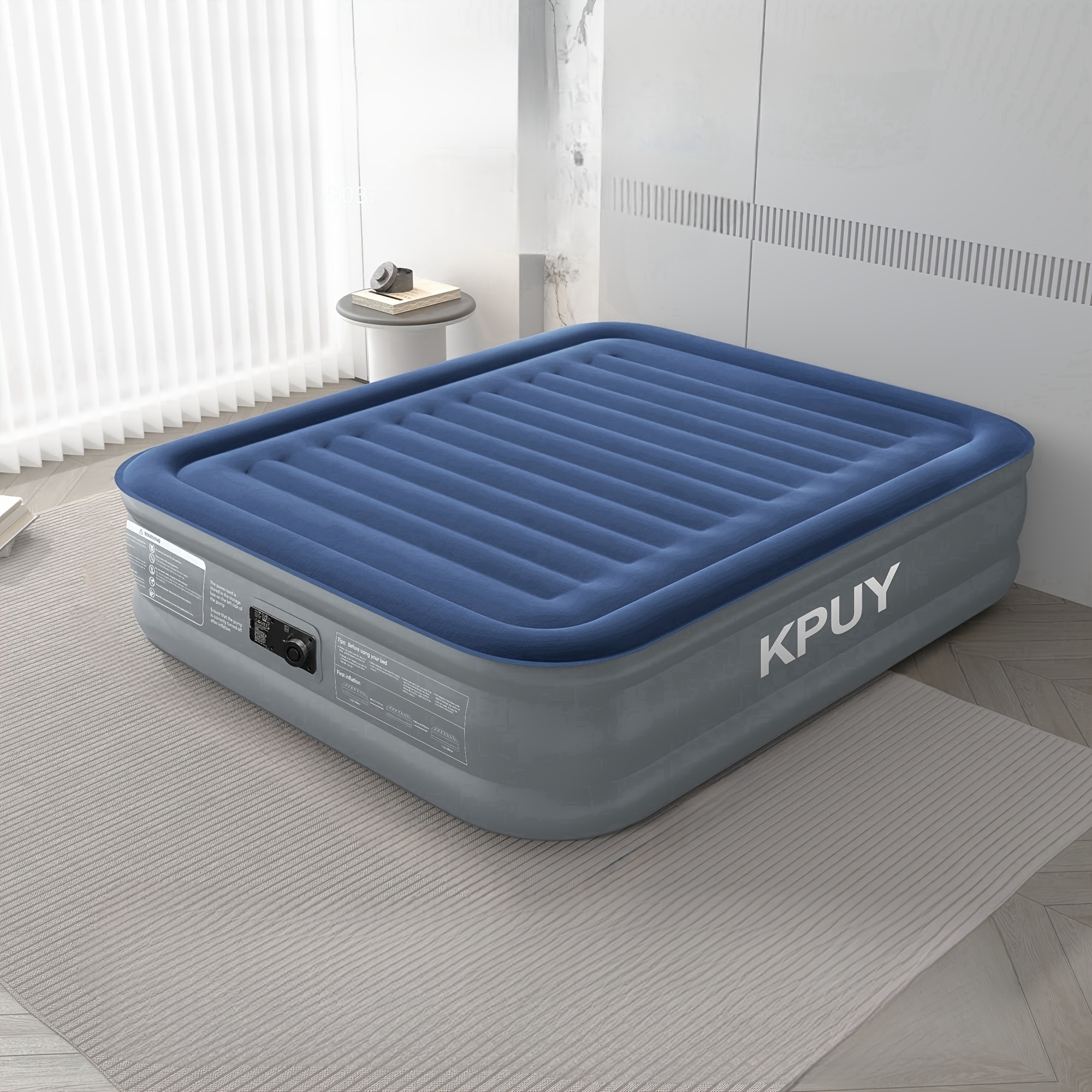 KPUY Air Mattress Bed, Inflatable Mattress with Built-in Pump, Auto-Inflatable Folding Guest Inflatable Mattress, Inflatable Mattress for Camping Or Home, Available In Two Sizes, Gifts for Friends