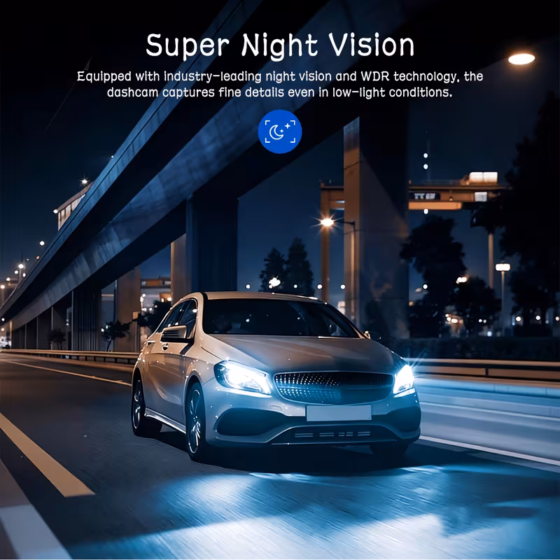 dashcam 1080p para , 1080p delantera y 720 , con visión nocturna ir, grabación en bucle, cámara dvr para coche de con pantalla ips de 3.16 pulgadas, cámara de video para tablero de coche, de 32gb. Detalles del producto 2