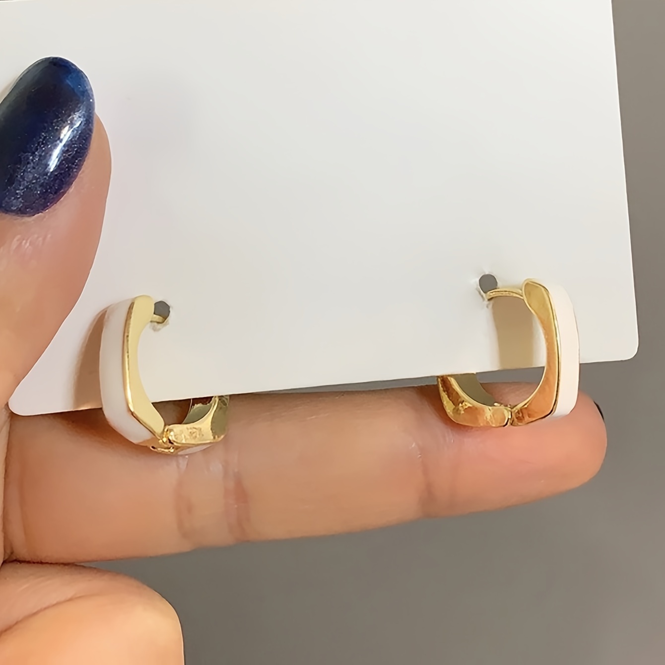 Geometric Square Women's Casual Ear Rings