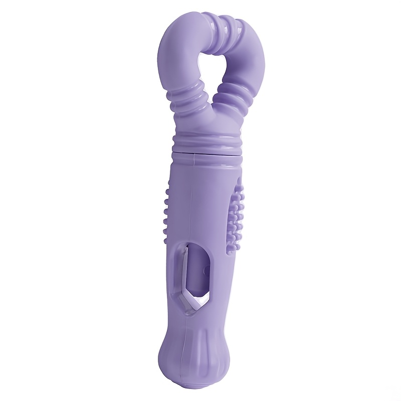 TEMU 1pc Pet Dental Stick, With Safety Handle, Bone Chewing , Dental Stick Holder For Dogs, Prevents Rapid Swallowing, Dirtying Paw Pads, Non-toxic