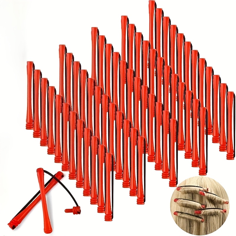 TEMU 60-Pack de bâtons de permanente professionnelles - bâtons de curling à froid pour salon et , pas besoin d'électricité, de curling en plastique à