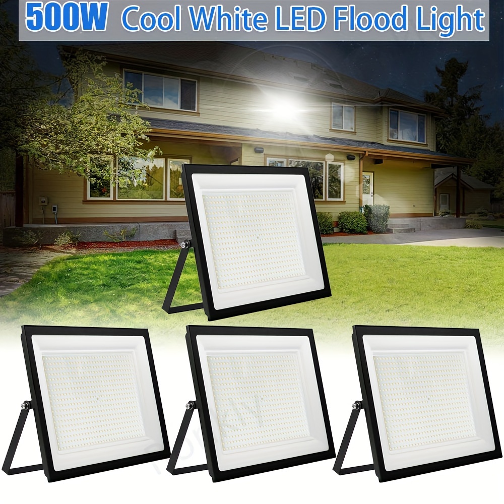 500W LED Flood Light - IP65 Waterproof, Outdoor Security & Area Light (Also 300W, 200W, 100W, 50W)