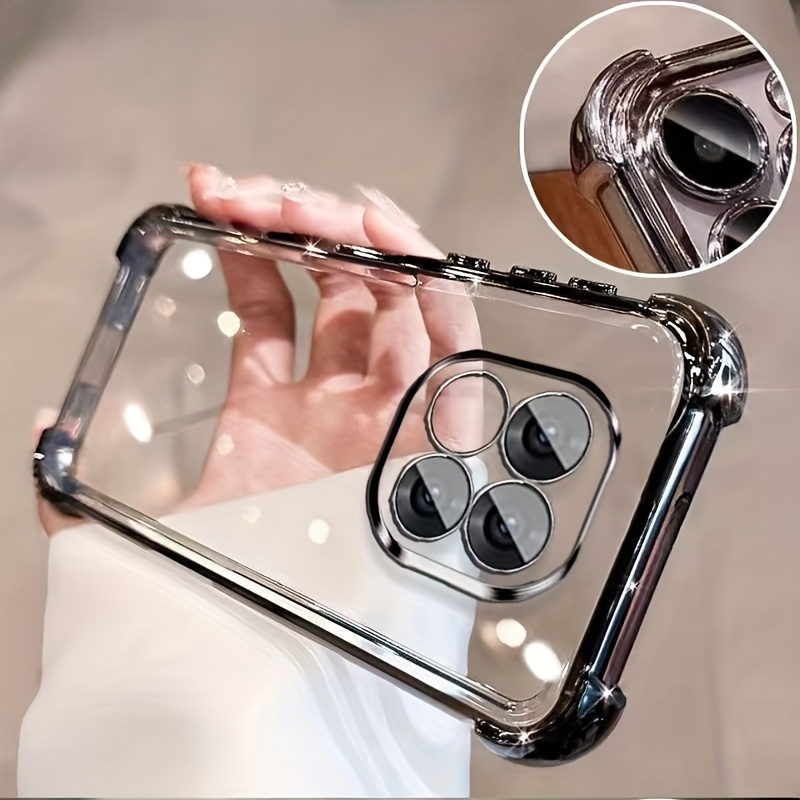TEMU Phone Case: New High-quality Original Four-corner Shock-absorbing Tpu Soft Transparent Soft. Suitable For The Xiaomi Redmi Note 14/ Note 14