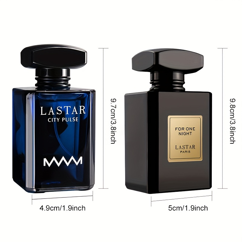 Комплект от 2 броя мъжки парфюм, 55ML+55ML, съдържащ аромати на лимон, жасмин, мускус и кедрово дърво, дълготраен аромат, създава атмосфера, подходящ за срещи, Свети Валентин, Деня на благодарността, подарък за Деня на бащата