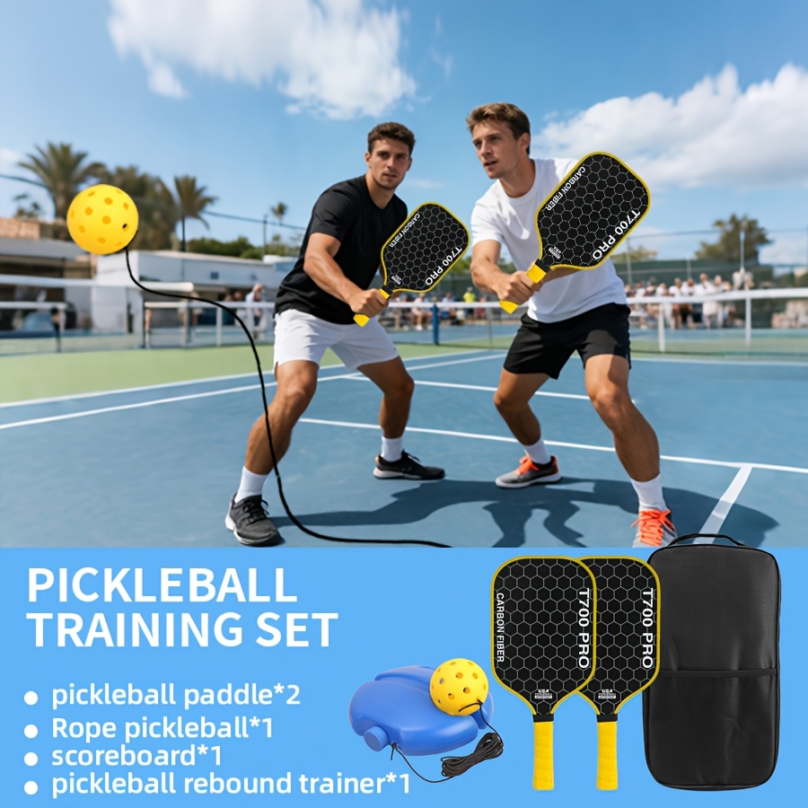 T700 Carbon Fiber Padel Racket Set for Training