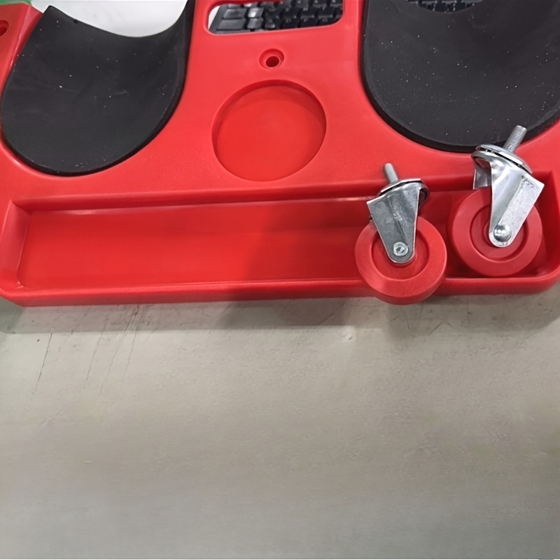 multi-functional abs rolling knee pad platform with built-in tool tray - comfortable kneeling mat for technicians, carpenters, flooring installation, and auto repair Product details 1