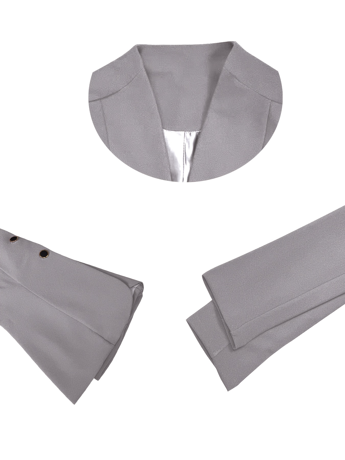 BR2552# New Style 2pcs Women'S Business Suit with a Collarless Jacket Paired with a Pencil Skirt, Women'S Outfit 2025