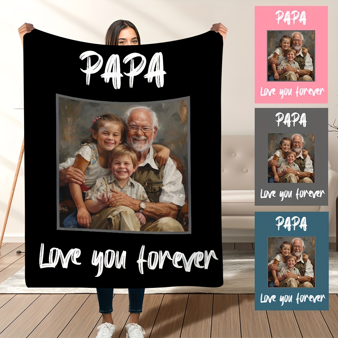 

Personalized Blanket - - , For & Bed Customizable , For