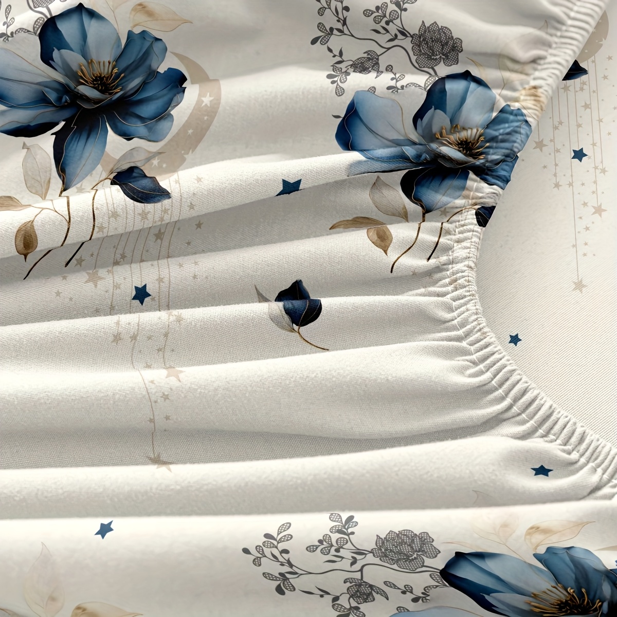 3pcs printed pattern set for bedroom    s 1 fitted sheet and 2 pillowcases does not   inserts   friendly breathable and machine washable details 3