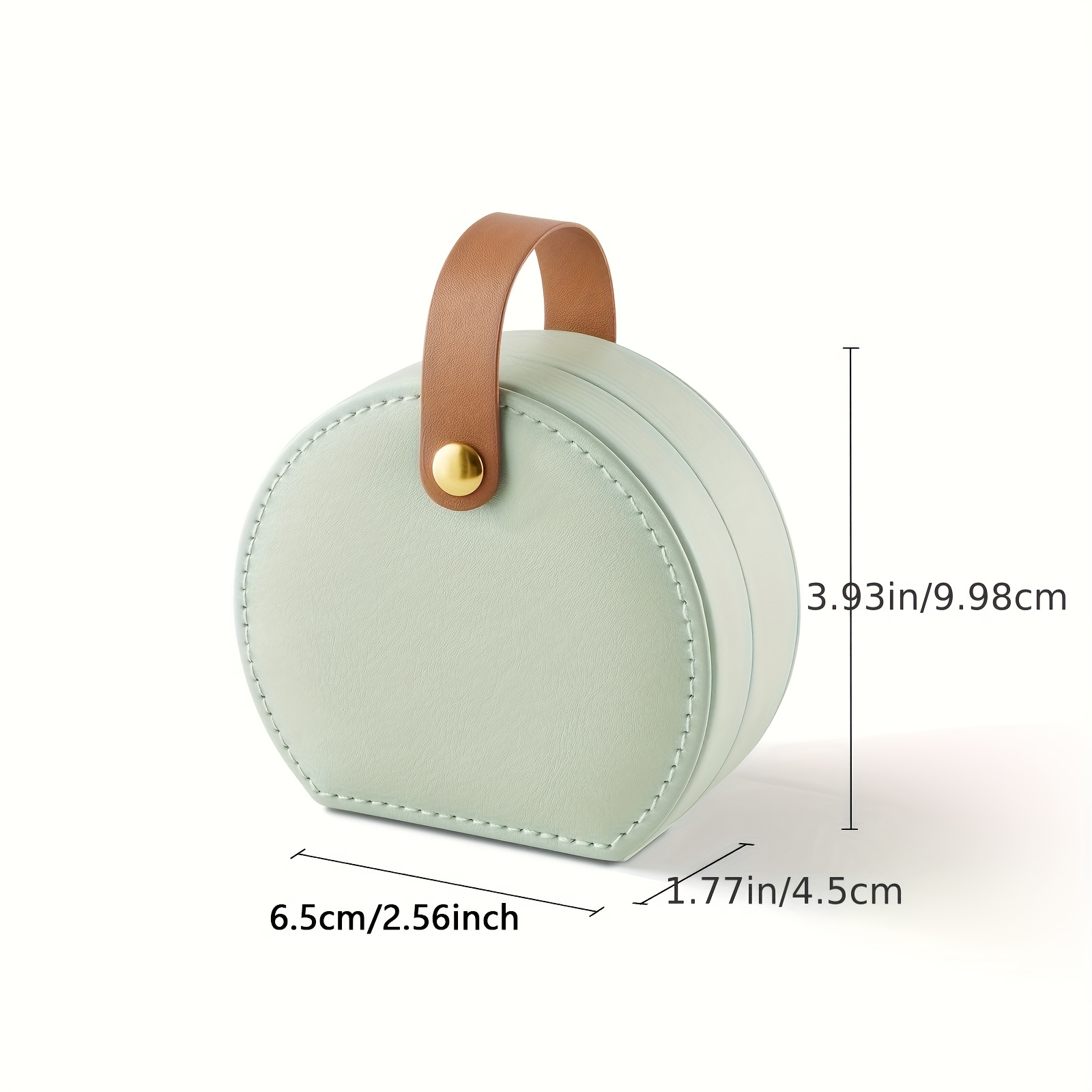 10pcs simple portable jewelry box 10cm 3 94inch mini travel jewelry storage   ladies necklaces rings earrings bracelets cosmetic case   leather display box gift for her valentines day mothers day birthday gift christmas gift jewelry boxes Product details 5