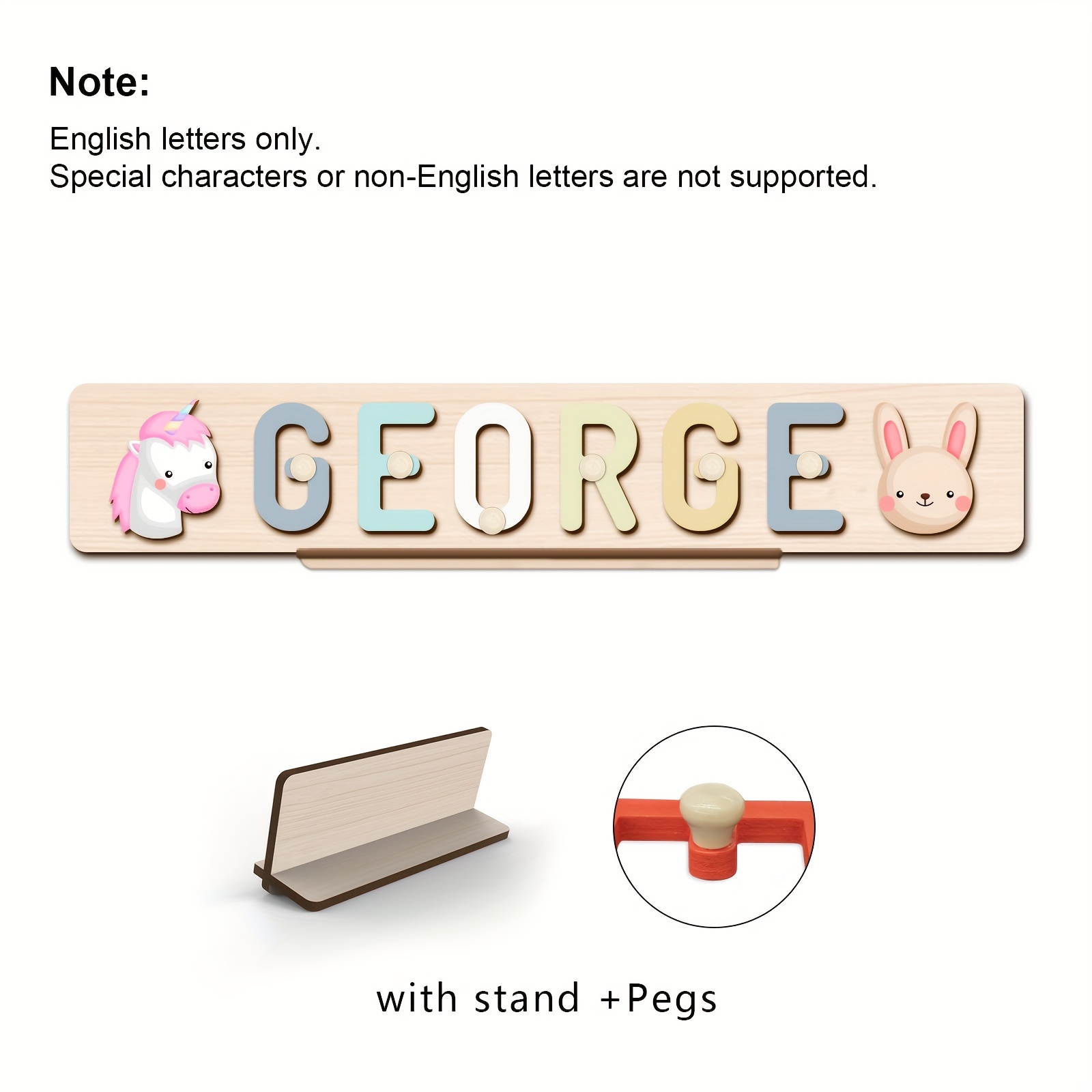Original Custom Name Puzzle, Interactive Letter Puzzle Toy