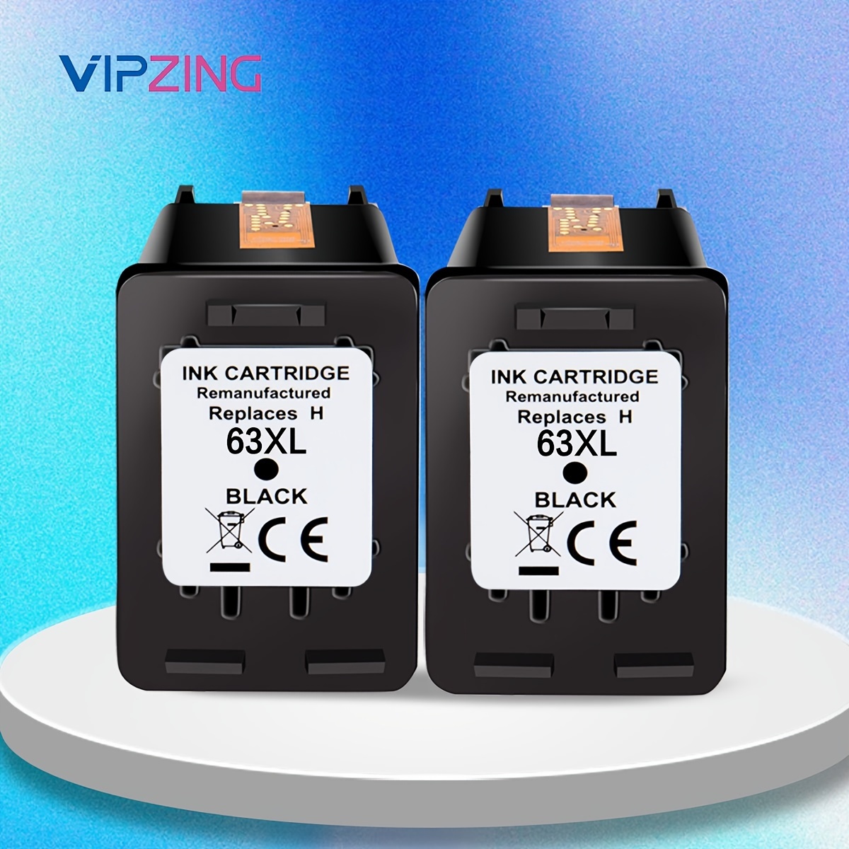 

Vipzing Remanufactured 63xl Ink Cartridge Replacement For Ink 63 Hp63xl For 3830 5255 5258 4520 4512 4513 4516 1112 1110 3630 3632 2130 Printer