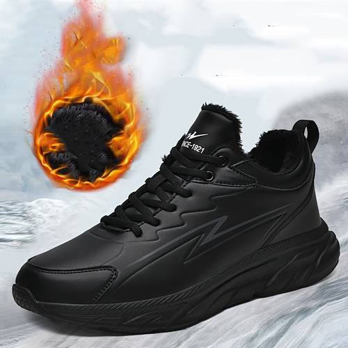 mens snow sports shoes warm and comfortable dad shoes high quality fabric and lightweight eva soles suitable for multiple life