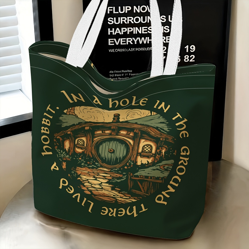TEMU 1pc Authorized Warner , The Theme, Women's Shoulder Bag, Multifunctional Tote Bag, Evening Clutch, Travel Essentials, Fine , Lightweight, Large